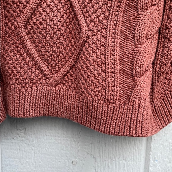 Quince Cable Knit Sweater 100% Organic Cotton Size: S - Picture 9 of 13